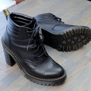 Dr. Martens Persephone Chunky Boot, Black Leather